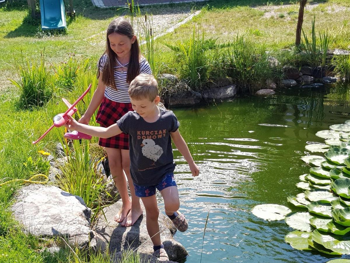 Eko Zagroda Bocianie Gniazdo Mikołajki Exteriör bild